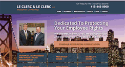 Desktop Screenshot of leclerclaw.com